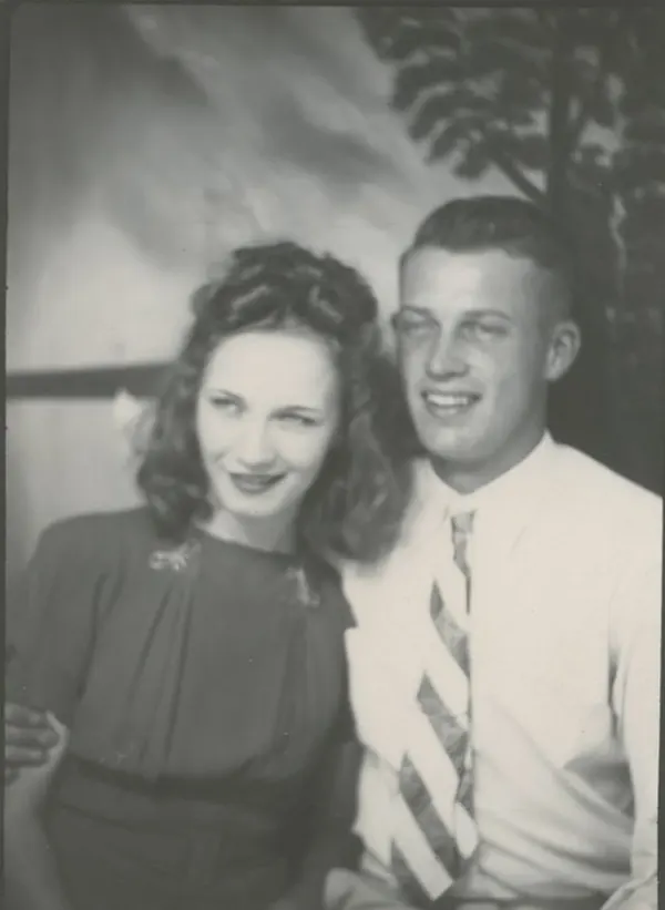 Vintage Photobooth Portraits Capture Intimate Moments Between 1950s Couples