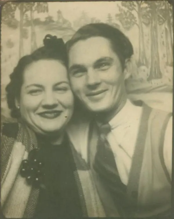 Vintage Photobooth Portraits Capture Intimate Moments Between 1950s Couples