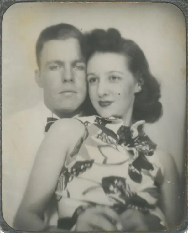 Vintage Photobooth Portraits Capture Intimate Moments Between 1950s Couples