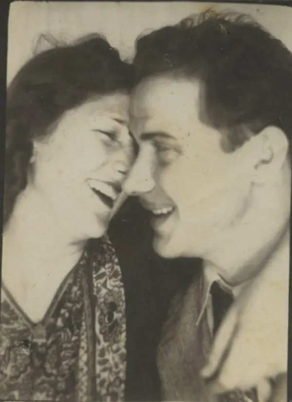 Vintage Photobooth Portraits Capture Intimate Moments Between 1950s Couples