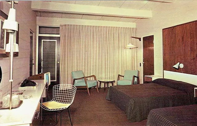 American Motel and Hotel Bedrooms Through Vintage Postcards From the 1950s and 1960s